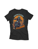 DISFRUTANDO A LO GRANDE GRAY WOMEN T-SHIRT - iguanacustomcollection