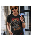 GRIM REAPER BLACK WOMEN T-SHIRT - iguanacustomcollection