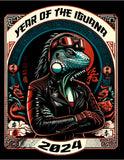 2024 YEAR OF THE IGUANA BLACK WOMEN T-SHIRT - iguanacustomcollection