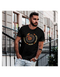 PIZZA RIDE REPEAT BLACK MEN T-SHIRT - iguanacustomcollection