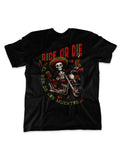 DIA DE LOS MUERTOS BLACK MEN T-SHIRT - iguanacustomcollection