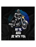 MAY THE ROAD BE WITH YOU BLACK MEN T-SHIRT - iguanacustomcollection