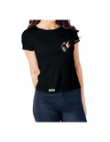 SKULL RIDE FAST OR DIE LAST BLACK WOMEN T-SHIRT - iguanacustomcollection