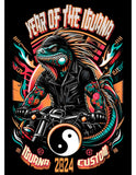 2024 YEAR OF THE IGUANA BLACK MEN T-SHIRT - iguanacustomcollection